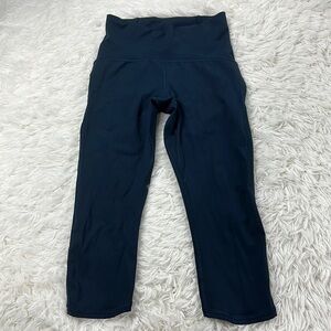 Lululemon Train Times Crop (17" ) Nocturnal Teal